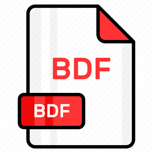 Bdf, file, format, page, document, sheet, paper icon - Download on Iconfinder