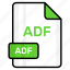 adf, file, format, page, document, sheet, paper 