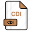 cdi, file, format, page, document, sheet, paper 