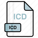 icd, file, format, page, document, sheet, paper