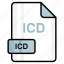 icd, file, format, page, document, sheet, paper 