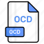 ocd, file, format, page, document, sheet, paper 