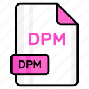 dpm, file, format, page, document, sheet, paper