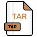 tar, file, format, page, document, sheet, paper