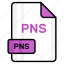pns, file, format, page, document, sheet, paper 