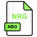 nrg, file, format, page, document, sheet, paper