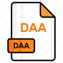 daa, file, format, page, document, sheet, paper