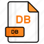 db, file, format, page, document, sheet, paper 