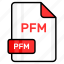 pfm, file, format, page, document, sheet, paper 