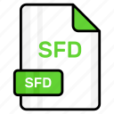 sfd, file, format, page, document, sheet, paper