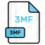 3mf, file, format, page, document, sheet, paper 