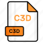 c3d, file, format, page, document, sheet, paper 
