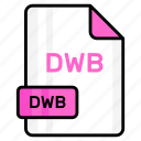 dwb, file, format, page, document, sheet, paper