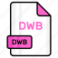 dwb, file, format, page, document, sheet, paper 