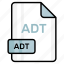 adt, file, format, page, document, sheet, paper 