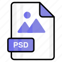 psd, file, format, page, document, sheet, paper