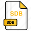 sdb, file, format, page, document, sheet, paper 