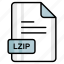 lzip, file, format, page, document, sheet, paper 