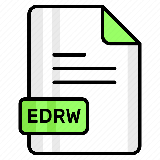 Edrw, file, format, page, document, sheet, paper icon - Download on Iconfinder