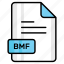 bmf, file, format, page, document, sheet, paper 