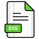 ess, file, format, page, document, sheet, paper