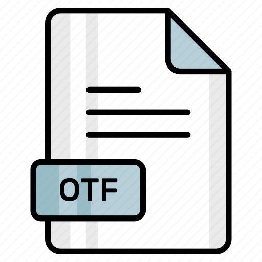 Otf, file, format, page, document, sheet, paper icon - Download on Iconfinder