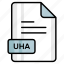 uha, file, format, page, document, sheet, paper 
