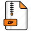 zip, file, format, page, document, sheet, paper 