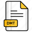 dmt, file, format, page, document, sheet, paper 
