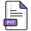 pyt, file, format, page, document, sheet, paper 
