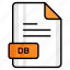 db, file, format, page, document, sheet, paper 