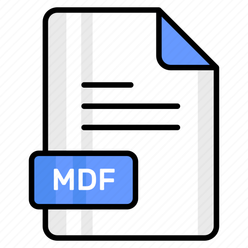 Mdf, file, format, page, document, sheet, paper icon - Download on Iconfinder