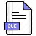 cue, file, format, page, document, sheet, paper