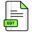 egt, file, format, page, document, sheet, paper 