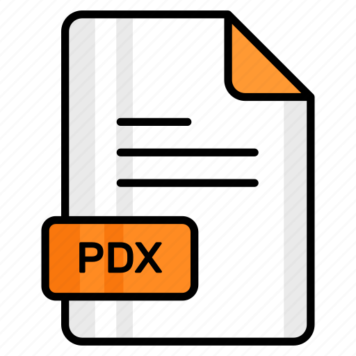 Pdx, file, format, page, document, sheet, paper icon - Download on Iconfinder