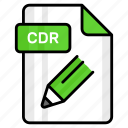 cdr, file, format, page, document, sheet, paper