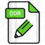 cdr, file, format, page, document, sheet, paper 
