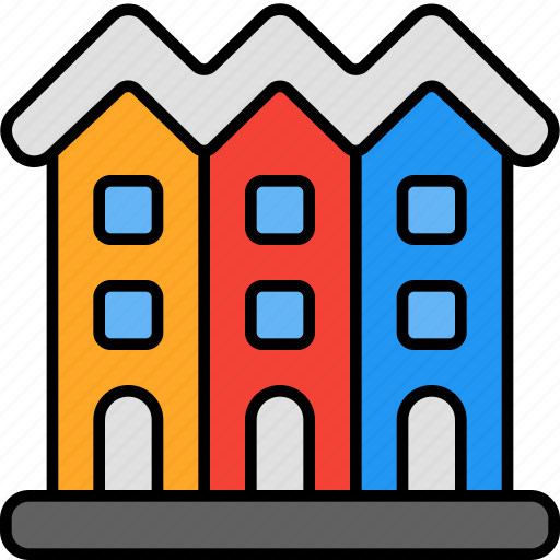 Townhouse, building, architecture, house, home, residential, apartment icon - Download on Iconfinder