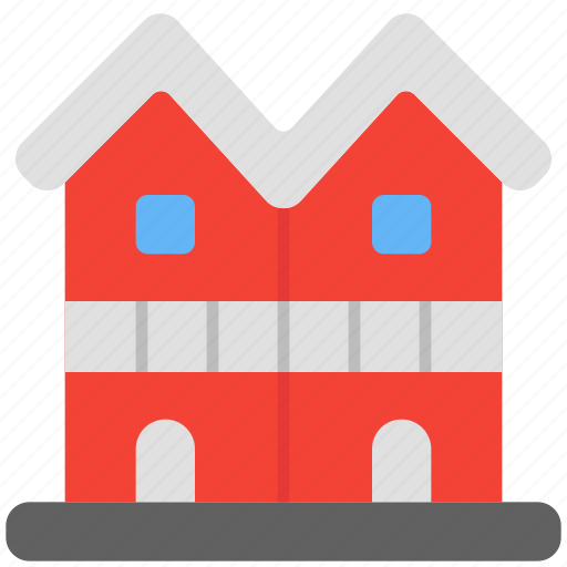 Duplex, building, architecture, attached, units, house, home icon - Download on Iconfinder