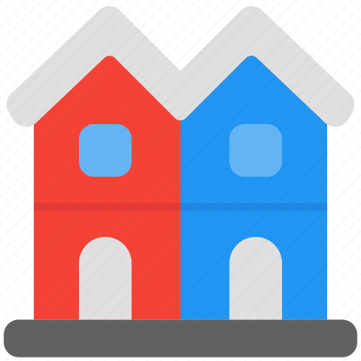 Terraced, house, building, architecture, home, residential icon - Download on Iconfinder
