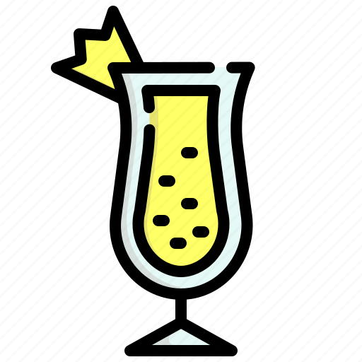 Pinacolada, softdrink, drink, pineapple icon - Download on Iconfinder