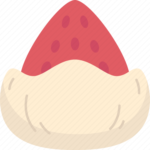 Daifuku, strawberry, chocolate, coated, fruit icon - Download on Iconfinder