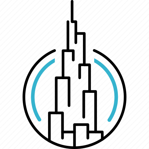 Burj, uae, building, khalifa icon - Download on Iconfinder