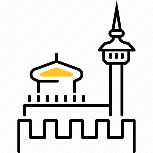 Uae, bastakia, district, mosque icon - Download on Iconfinder