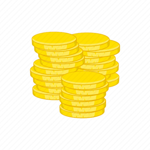 Business, cartoon, coins, dollar, finance, gold, sign icon - Download on Iconfinder