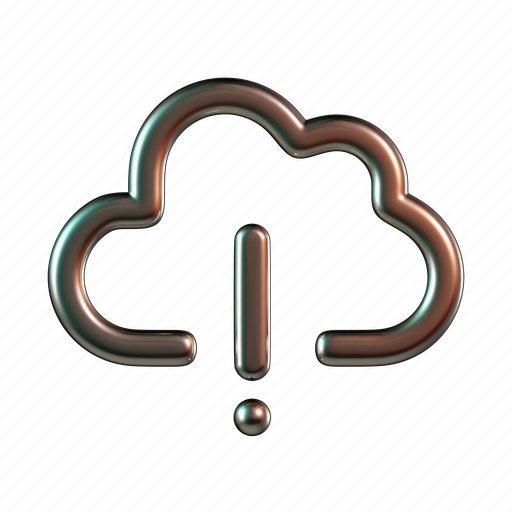 Cloud, error, offline, exclamation icon - Download on Iconfinder