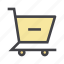 buy, cart, delete, interface, shop, shopping, trolley 