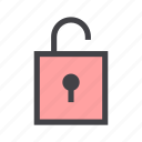 interface, locked, padlock, password, secure, security, unlock