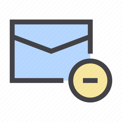 Delete, email, envelope, interface, mail, minus, user icon - Download on Iconfinder