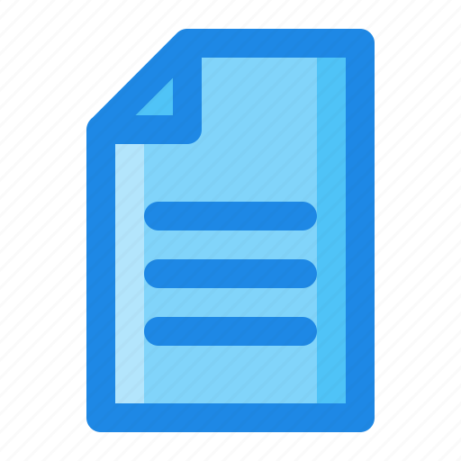 Document, file, note, paper, text icon - Download on Iconfinder